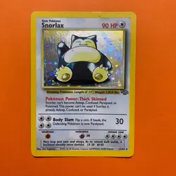Snorlax Holo Rare Jungle LP 11/64 Pokemon Card Vintage WOTC English - Image 2