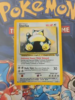 Pokemon TCG Snorlax Holo Card 11/64 Jungle Series - Image 1