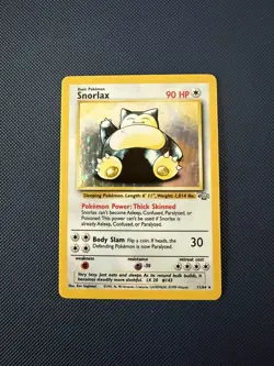 Pokemon TCG Snorlax Jungle Holo Card 11/64 Unlimited Rare - Image 2
