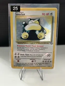 Pokemon TCG Snorlax Jungle Holo Card 11/64 Unlimited Rare HP - Image 1