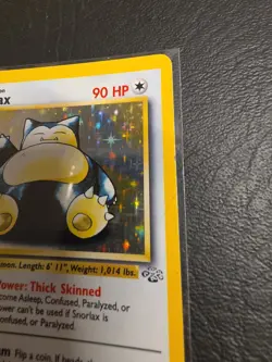 Pokemon TCG Snorlax Jungle Holo Rare Card 11/64 HP Condition - Image 3