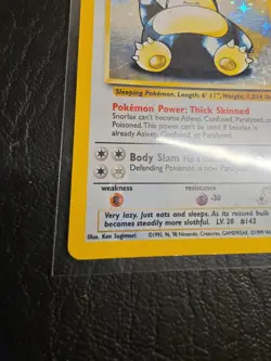 Pokemon TCG Snorlax Jungle Holo Rare Card 11/64 HP Condition - Image 5