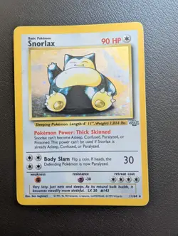 Snorlax Holo Jungle Edition 11/64 Unlimited Pokemon Card - Image 1