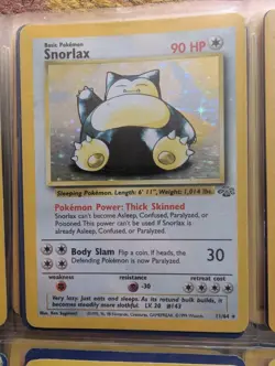 Snorlax Holo Jungle Edition 11/64 Unlimited Pokemon Card - Image 4