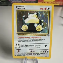 Pokemon TCG Snorlax Jungle Holo Card 11/64 Unlimited - Image 1