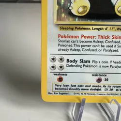 Pokemon TCG Snorlax Jungle Holo Card 11/64 Unlimited - Image 5