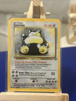 Pokemon TCG Snorlax Jungle Holo Card 11/64 Unlimited Rare MP/HP - Image 2