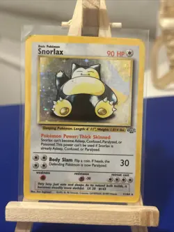 Pokemon TCG Snorlax Jungle Holo Card 11/64 Unlimited Rare MP/HP - Image 3
