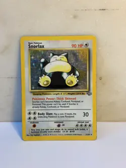 Pokemon TCG Snorlax Jungle Holo Card 11/64 Unlimited Rare HP - Image 1
