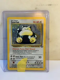 Pokemon TCG Snorlax Jungle Holo Card 11/64 Unlimited Rare HP - Image 2