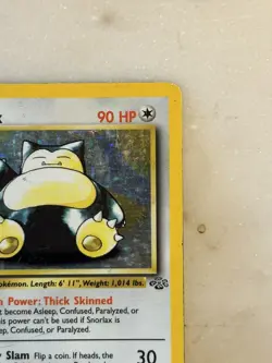 Pokemon TCG Snorlax Jungle Holo Card 11/64 Unlimited Rare HP - Image 4