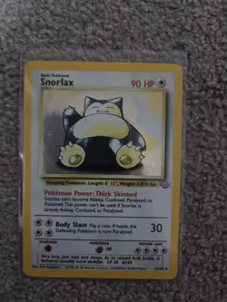 Pokemon Holo Jungle Snorlax Rare Card 11/64 MP condition - Image 1