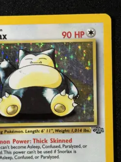 Pokemon Snorlax Jungle 1st Edition Holo Card 11/64 MP+ - Image 5