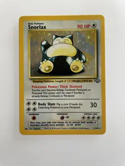 Snorlax Holo 11/64 Jungle Set Pokemon Card – Vintage WOTC 1999 – VG - Image 2