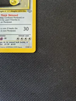 Pokemon TCG Snorlax Jungle Holo Card 11/64 Unlimited MP - Image 3