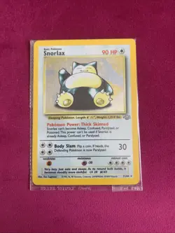 Pokemon TCG Snorlax 11/64 Jungle Holo Card Very Good Condition - Image 1