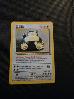Pokemon TCG Snorlax Jungle Holo Card 11/64 Unlimited - MP - Image 1