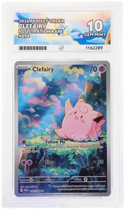 Clefairy 094/088 Ace 10 Perfect Subgrades Perfect Order Pokemon TCG - Image 1