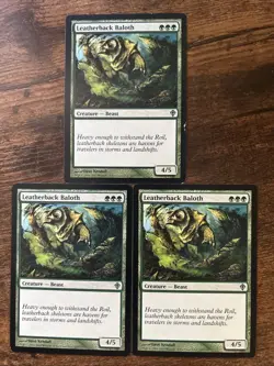 Leatherback Baloth (x3) - WWK - MTG - LP - Image 1