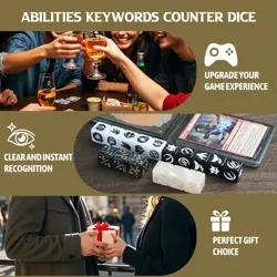 48 Pieces Abilities Keywords Counter Dice MTG Dice 1/+1 Counters Bulk Creatur... - Image 5