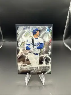 Topps 2025 Topps Chrome Shohei Ohtani Electric Sluggers Insert #ES-18 Dodgers - Image 1