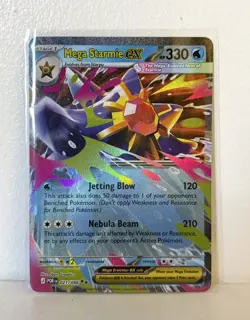 Pokemon Mega Starmie EX 021/088 Perfect Order Card Near Mint - Image 1