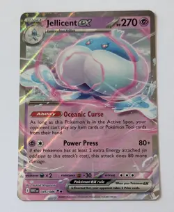 Pokemon TCG Jellicent EX Holo Double Rare White Flare Card 045/086 - Image 1