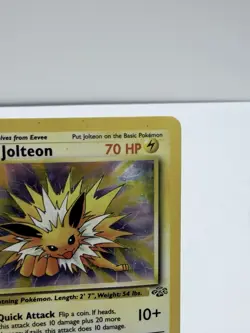 Jolteon Pokemon TCG Jungle Regular Rare Card 04/64 1998 - Image 4