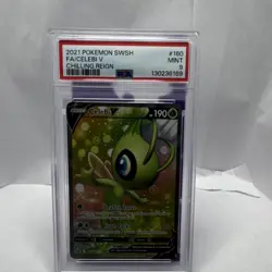 Pokemon Celebi V Full Art Ultra Rare 160/198 Chilling Reign PSA 9 190 HP Card - Image 1