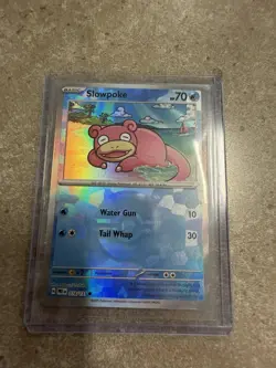 Pokemon TCG Slowpoke Pokeball Reverse Holo Card 018/131 Prismatic Evolutions - Image 1