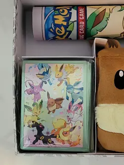 Prismatic Evolutions SPC Play Mat, Eevee Deck Box, Card Sleeves - ** No Packs** - Image 2