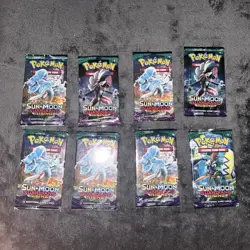 8 Sun and Moon Guardians Rising Booster Packs (10 Cards) - Image 1