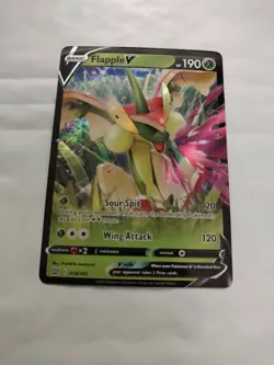 Flapple V 18/163 - Battle Styles - Ultra Rare Pokemon TCG Card - NM - Image 1