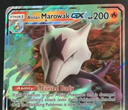 Alolan Marowak GX SM187 JUMBO NM Pokemon Black Star Promo Card - Image 3