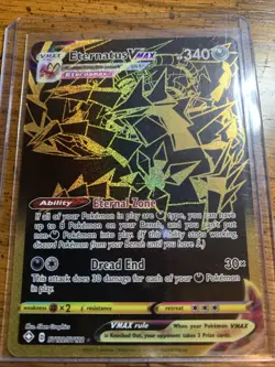 Pokemon Eternatus VMAX Shiny Holo Rare Card SV122/SV122 Shining Fates Vault - Image 1
