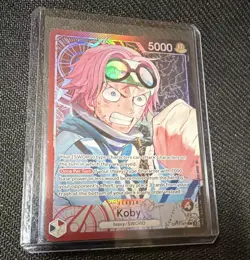 Bandai One Piece Card Game Koby OP11-001 Leader Holo Foil 5000 Power EN - Image 1
