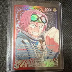 Bandai One Piece Card Game Koby OP11-001 Leader Holo Foil 5000 Power EN - Image 2
