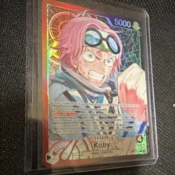 Bandai One Piece Card Game Koby OP11-001 Leader Holo Foil 5000 Power EN - Image 3