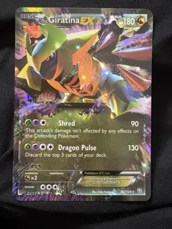 Pokemon TCG Giratina EX Dragons Exalted Holo Ultra Rare Card 92/124 - Image 1