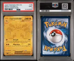 Pokemon Meg Evolution Mega Hyper Rare Card #188 Mega Lucario EX, PSA 9 - Image 3