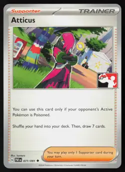 Pokemon Atticus 077/091 Prize Pack Series Cards Non-Holo Pack Fresh - NM - Image 1