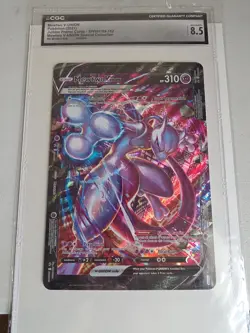 Pokemon TCG Jumbo Mewtwo v Union Card SWSH161, Black Star Promo - Image 1