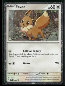 Pokemon Eevee - 200 (Cosmos Holo) Promo 200 SVP Scarlet & Violet Promo Cards NM - Image 1