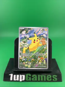 Pokemon TCG: Pikachu 088 Scarlet & Violet Promo Card Holo Full Art NM - Image 1