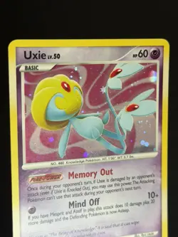 Pokemon Uxie Holo Card 18/123 Mysterious Treasures Rare NM - Image 3