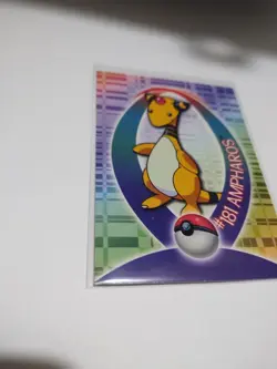 Mint/Nm Glossy Ampharos Sticker Card Topps Johto Series 1 Rare 26 Of 62 #181 - Image 2