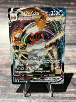 Kingler VMAX 029/172 Ultra Rare SWSH09: Brilliant Stars Pokemon Card - Image 1