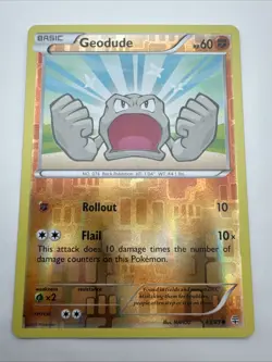 43/83 Geodude Common Reverse Holo: Pokemon Trading Card Game Generations - Image 1