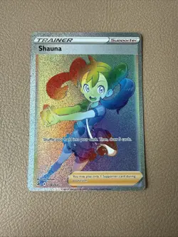 Shauna 278/264 Fusion Strike NM/M Full Art Secret Rainbow Rare Pokemon Card - Image 1