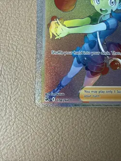 Shauna 278/264 Fusion Strike NM/M Full Art Secret Rainbow Rare Pokemon Card - Image 5